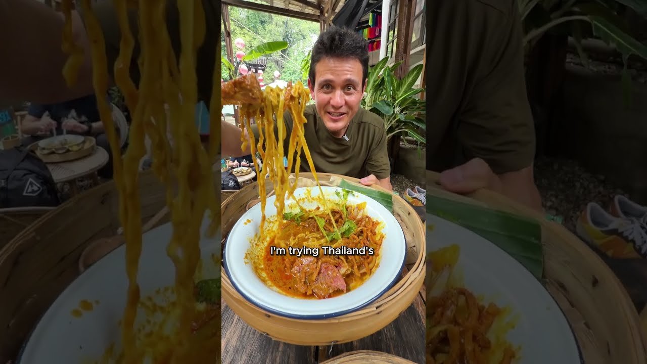 Mark Wiens Tries Thailand’s Viral Charcoal Khao Soi