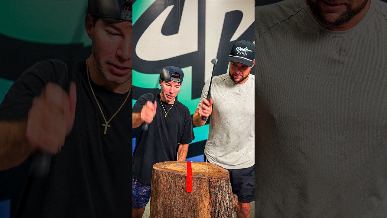 Dude Perfect Stump Game Battle Gets Wild in 3v3 Format