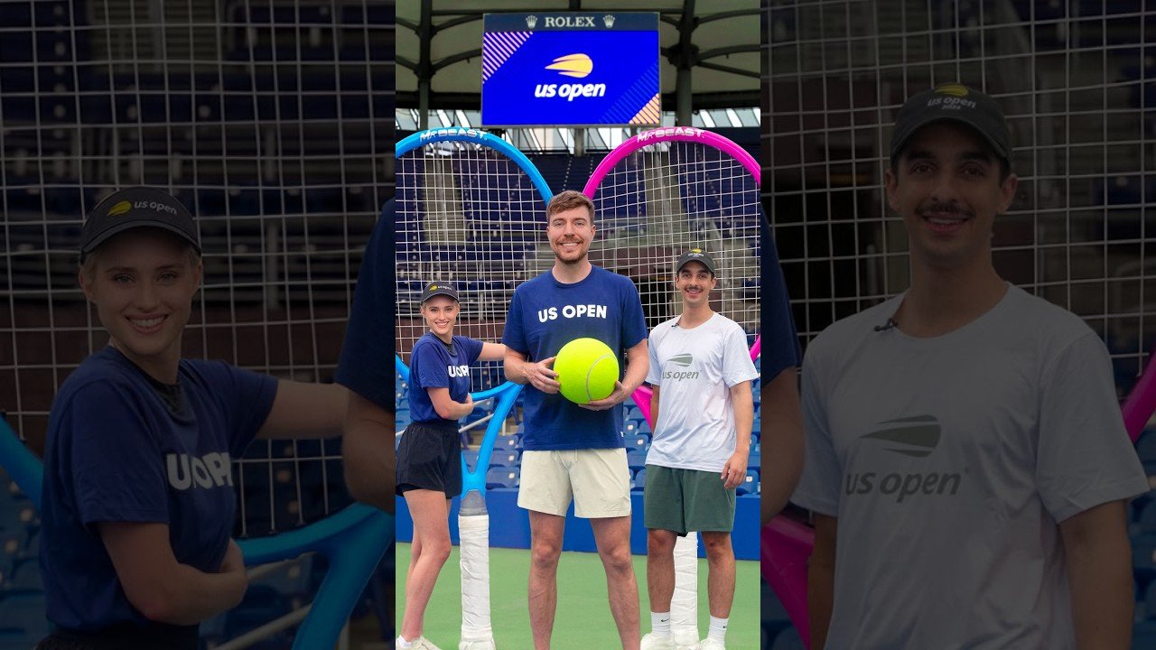 MrBeast largest tennis match