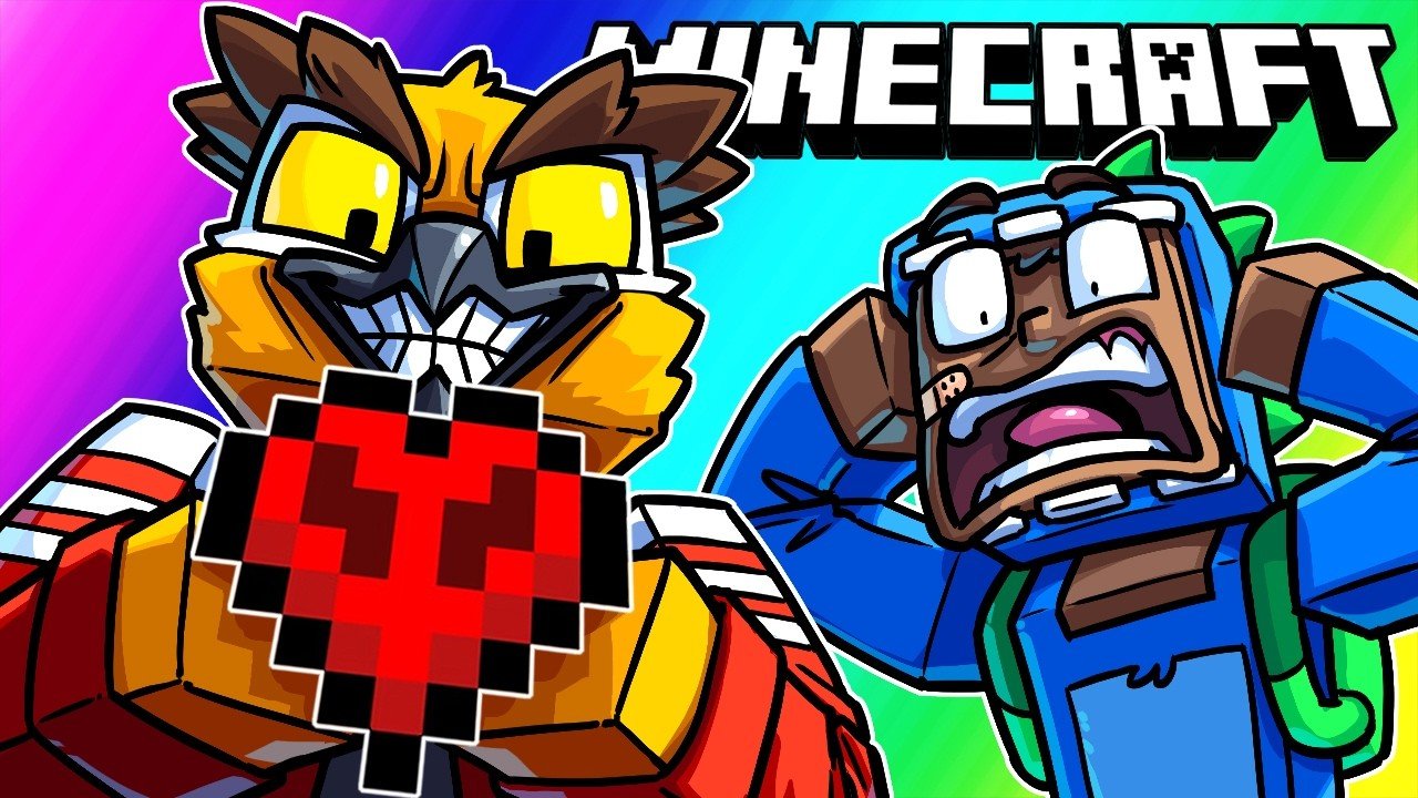 VanossGaming Tries Shared Health in Minecraft Hardcore