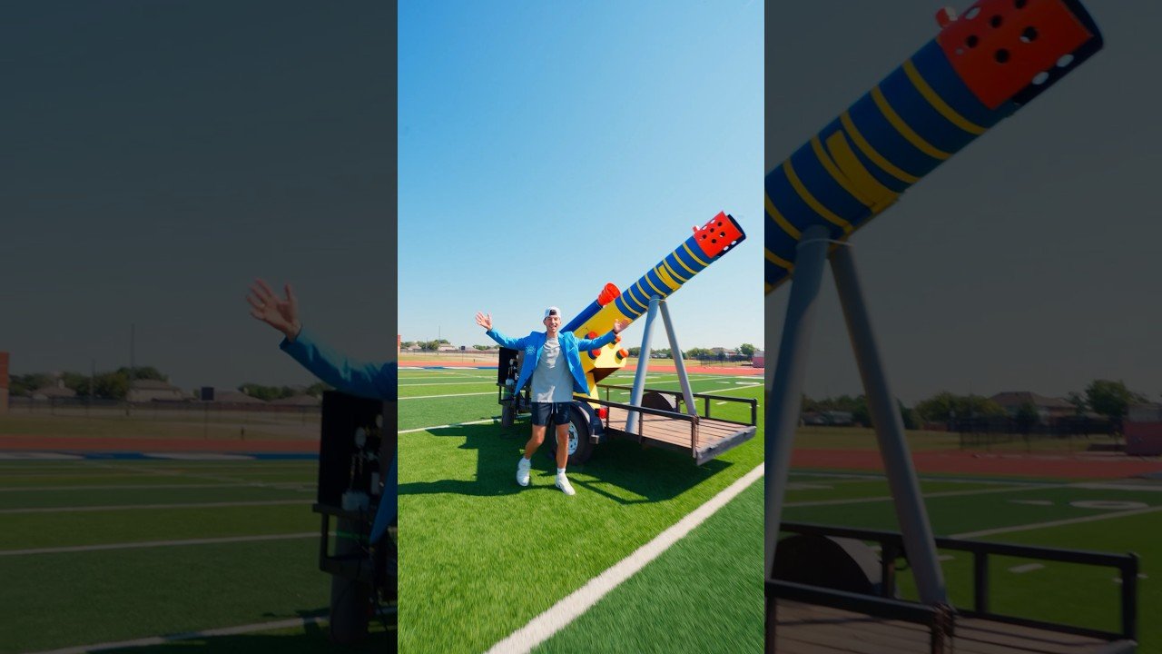 Dude Perfect Attempts the Farthest Nerf Shot Ever