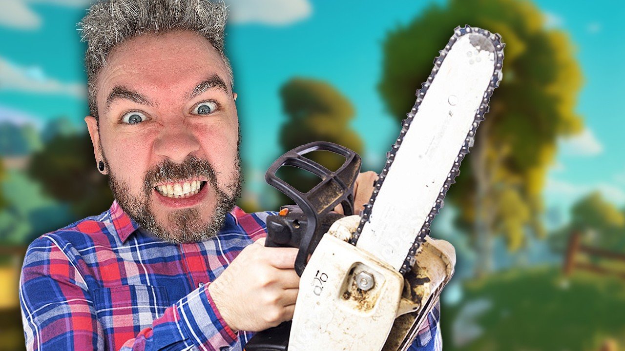 Jacksepticeye Plays A Game About Chopping Trees