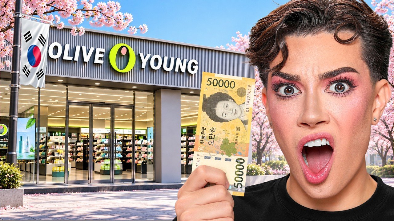 James Charles Full Face Olive Young Haul Tests K-Beauty Hype
