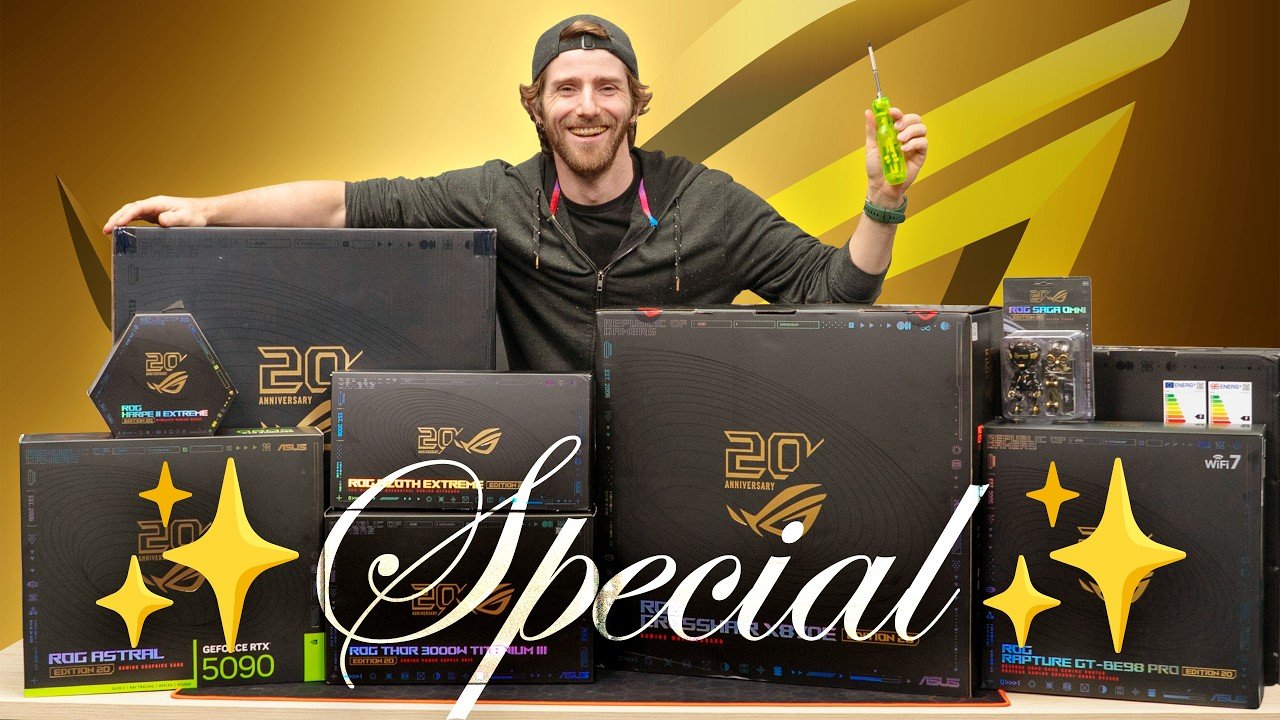 LTT Builds The Rarest PC Using ASUS ROG Edition 20